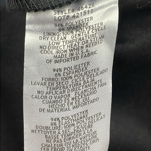 NWT Xscape Ruched Ruffle Scuba Crepe Jumpsuit Black Off The Shoulder Sz 2 - Picture 15 of 15